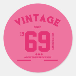 Adesivo Redondo Vintage Since Limited Edition
