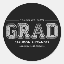 Adesivo Redondo Vintage Sportable Color Graduation Stickers