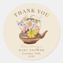 Vintage Tea | Favor do Chá de fraldas Floral