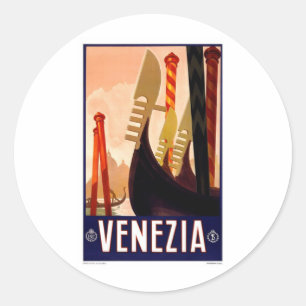 Adesivo Redondo Vintage Venezia
