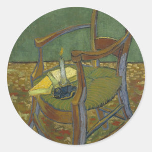 Adesivo Redondo Vintage Vincent van Gogh Gauguins