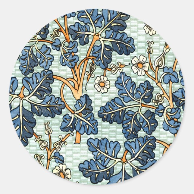 Adesivo Redondo Vintage Vine (Frente)