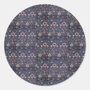 Adesivo Redondo Vintage William Morris Evenlode Pattern