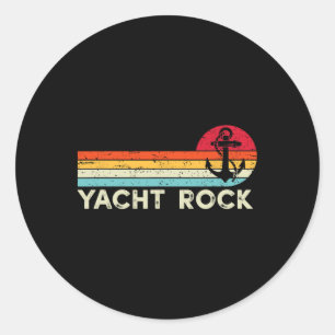 Adesivo Redondo Vintage Yacht Rock