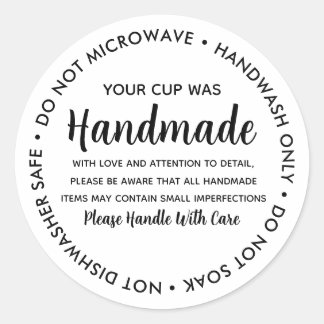 Adesivo Redondo Vinyl Mugs Tumbler Cup Drinkware Instrução de manu