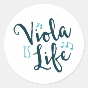 Adesivo Redondo Viola is Life