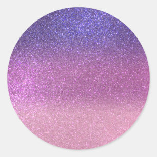 Adesivo Redondo Violet Princess Blush Triple Glitter