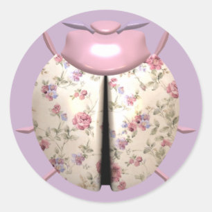 Adesivo Redondo Violeta Rosa-ladrilho, cor-de-rosa-púrpura