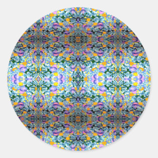 Adesivo Redondo Violetas E Luzes