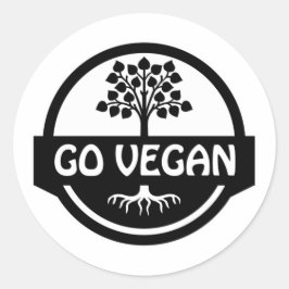 Adesivo Redondo Vire Vegano