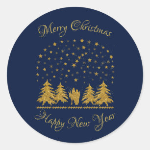 Adesivo Redondo Virgem de Natal Religiosa Maria, Ruas. José, Jesus