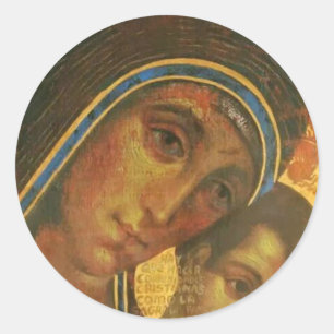 Adesivo Redondo Virgem Maria Neocatechumenal