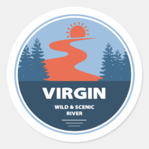 Adesivo Redondo Virgin Wild E Scenic River Utah