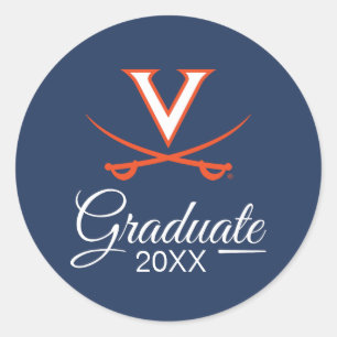 Adesivo Redondo Virginia Cavaliers Graduação