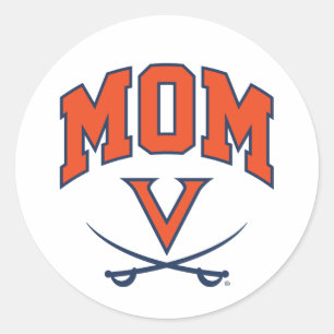 Adesivo Redondo Virginia Cavaliers Mãe