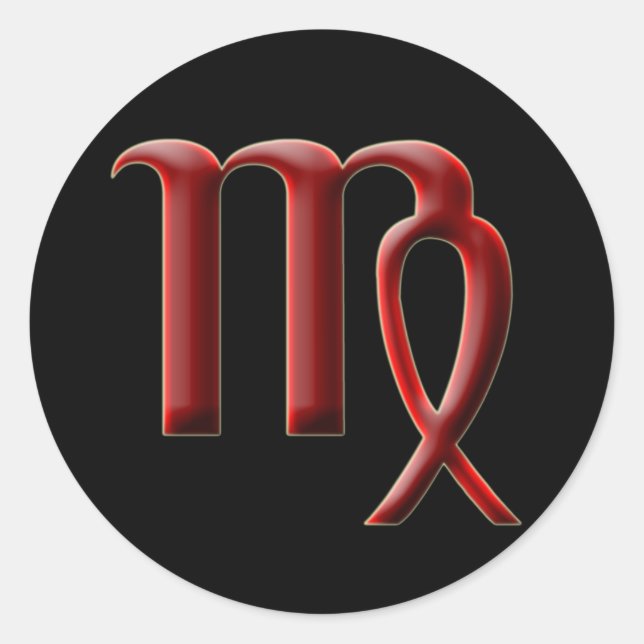 Adesivo Redondo Virgo nº 2 Sticker (Frente)