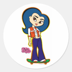 Adesivo Redondo Virgo Stickers