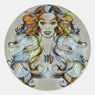 Adesivo Redondo Virgo Venice
