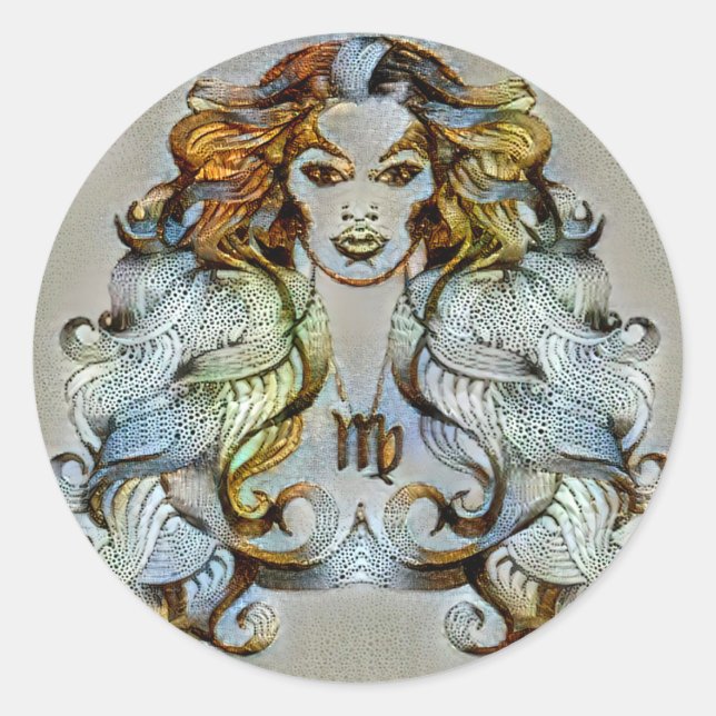 Adesivo Redondo Virgo Venice (Frente)