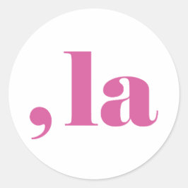 Adesivo Redondo Vírgula, Kamala Harris.