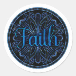 Adesivo Redondo Virtude Faith Mandala