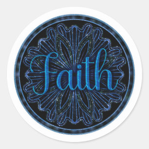 Adesivo Redondo Virtude Faith Mandala