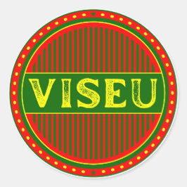 Adesivo Redondo Viseu City Pride Emblem – Portuguese Identity