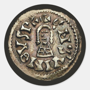 Adesivo Redondo Visigoth Chindaswinth - Código de Moedas Dourada