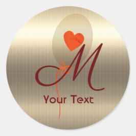 Adesivo Redondo Visita de Feriados Dourados