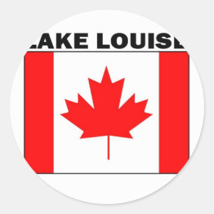 Adesivo Redondo Visita Lake Louise bonito