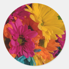 Adesivo Redondo Visitas Coloridas