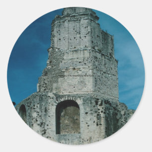 Adesivo Redondo Visite Magne, 15 BC, ramparts elevam-se, Nimes,