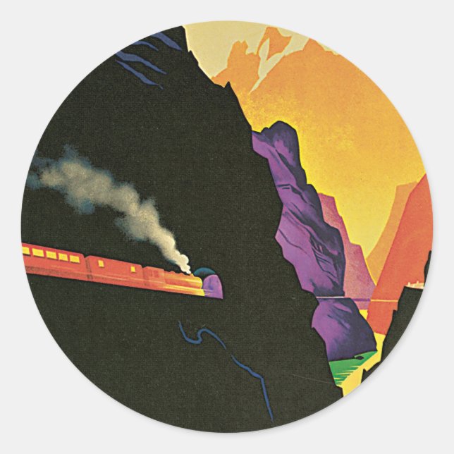 Adesivo Redondo Visitez La Yougoslavie (Frente)