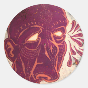 Adesivo Redondo Visões do Swami