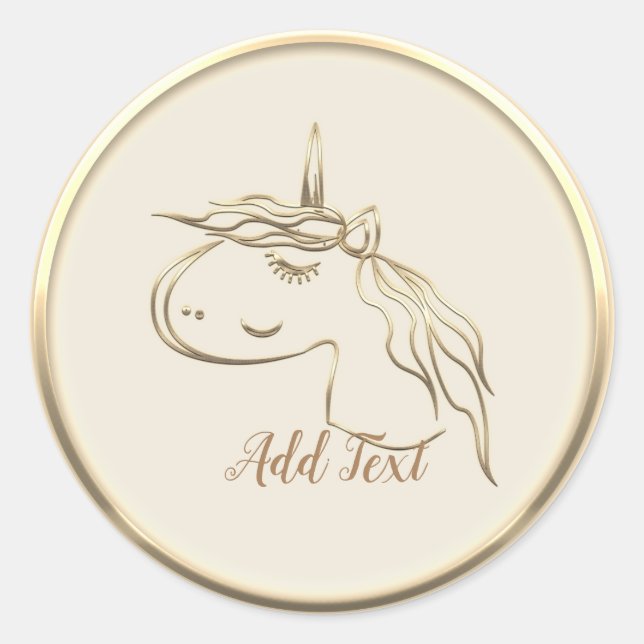 Adesivo Redondo Vista de Férias Douradas (Frente)