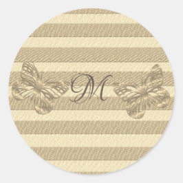 Adesivo Redondo Vista de Férias Douradas