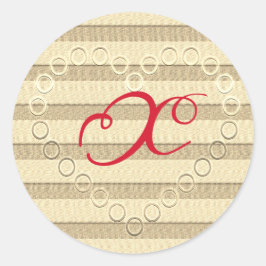 Adesivo Redondo Vista de Férias Douradas