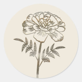 Adesivo Redondo Vista de Férias Douradas