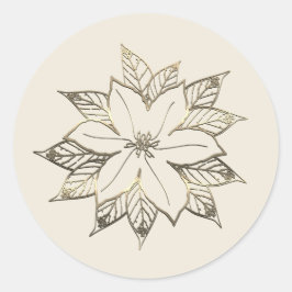 Adesivo Redondo Vista de Férias Douradas