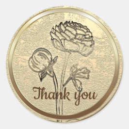 Adesivo Redondo Vista de Férias Douradas