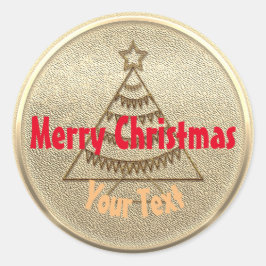 Adesivo Redondo Vista de Férias Douradas