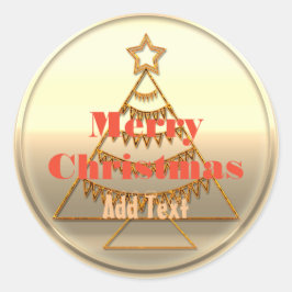 Adesivo Redondo Vista de Férias Douradas