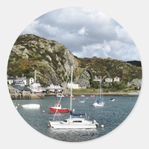 ADESIVO REDONDO VISTAS DE WALES