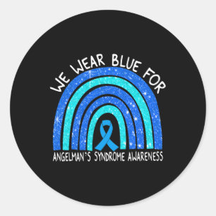Adesivo Redondo Visto Azul para Síndrome de Angelman Ra Azul Fita