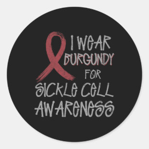 Adesivo Redondo Visto Burgundy Para Sensibilização Das Células Fal