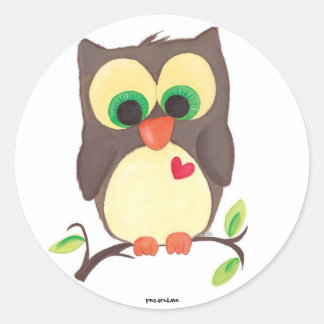 Adesivo Redondo "visto meu coração na manga"