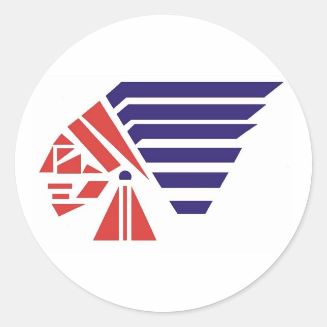 Adesivo Redondo Visto Spirit de Futebol da Juventude Piqua (Frente)