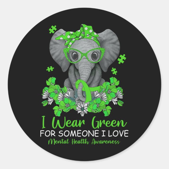 Adesivo Redondo Visto Verde Para Elementos De Fita De Sensibilizaç (Frente)