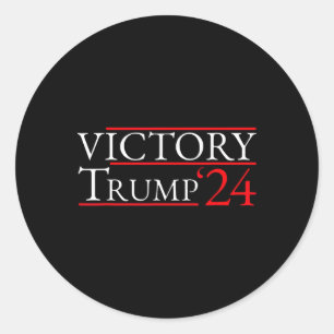 Adesivo Redondo Vitória Trump 24 Trump Presidente 2025 - Trump 47º