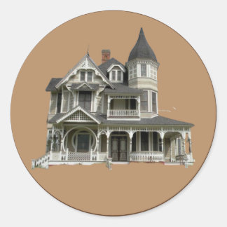 Adesivo Redondo Vitoriano George F. Barber Stickers